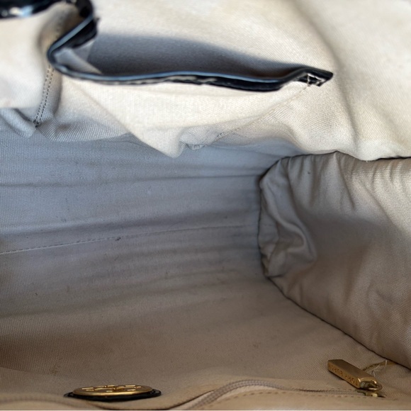 Tory Burch Ella Straw Rafia & Black Patent Trim Tote in VGUC - Picture 16 of 16